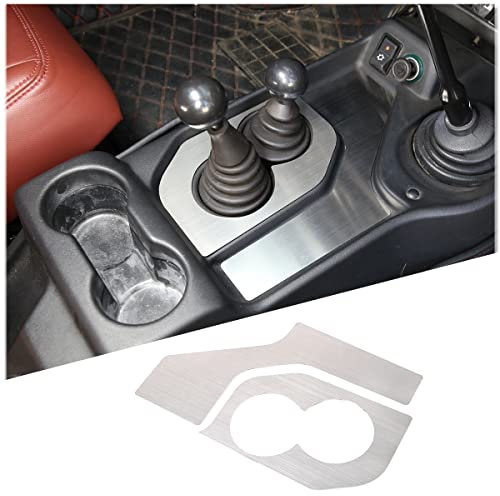 DIYUCAR Auto-Mittelkonsolen-Schalttafel aus Edelstahl, kratzfest, für NIVA-Innenzubehör