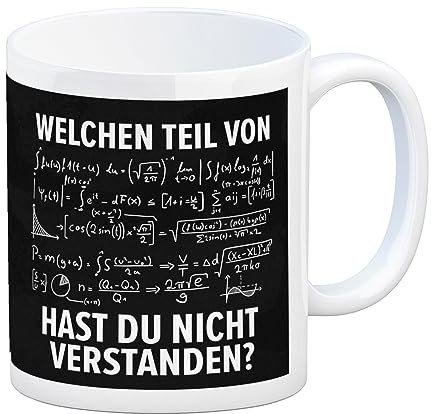 speecheese Welchen Teil von… hast du nicht verstanden Mathematische Formel Kaffeebecher lustiges Geschenk für den Mathelehrer oder einen Arbeitskollegen der sich viel zu kompliziert