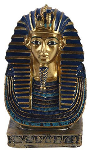 CLISPEED Ägyptische Pharao Statue Harz Pharao Büste Statue Altägyptischer König Tutanchamun Figur Sammelbare Dekorative Skulptur Home Office Decor