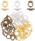SUNNYCLUE 1 Box 30 Sets 3 Farben Tibetischer Stil Legierung Knebelverschlüsse Silber Bulk Armband Knebelverschluss Runde Knebelschnalle Für Die Schmuckherstellung Charm Armbänder Halskette Zubehör Bas
