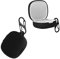 kwmobile Silicone Cover Compatible with JBL Wave Flex - Case Cover Stick-On Skin with Clip - Black
