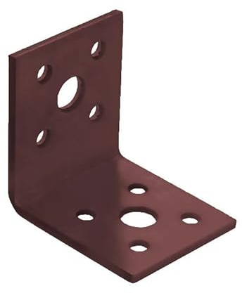 BPC Fixings Dual Coated Angle Bracket 10-Piece Set, 45 mm Length x 45 mm Width x 40 mm Height