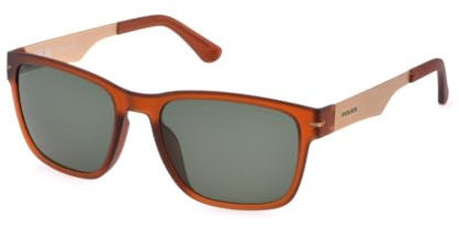 POLICE Herren SPLL09 Sonnenbrille, MATT.TRANSP BROWN, 56