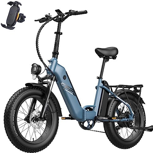 Fafrees FF20 Polar E Bike Herren Faltbar mit 48V 13,4Ah*2 Akkus bis 170KM [ Offiziell ] E-Bike Klapprad 20 Zoll, Elektro Mountainbike E-Bike Damen 150KG, Elektrofahrrad Fatbike Erwachsene StVZO. 20°