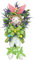 Luckxing Osterhasen Türkranz Ostern Türkranz Ganzjährig Türkranz Modern Ostern Deko Türdeko Osterdeko Ostern Osterhase Osterkranz Blumen Kränze Girlande Wandkranz Türkranz Frühlingsdeko n