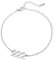 PAMTIER Engel Zahl 222 Armband Damen Edelstahl Verstellbare Kette Glied Zierlich Einfach Numerologie Schmuck Silber