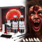 FORMIZON Faux Sang Halloween, 60ml Sang Frais Artificiel, 60ml Faux Sang Rouge Foncé, 30ml Latex Liquide, Dents de Zombie, Cicatrices de Zombies Vampire, Kit de Maquillage pour Halloween