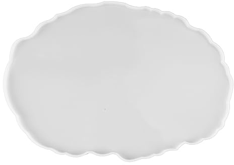 Resin Tray Mould, Silicone Resin Mould, Reusable Coaster Mould for Resin Casting, Flower Shape Resin Casting Mould for DIY, Home Decoration (MD3419 Oval Fruit Plate Mold)