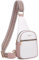 VATAN Kleine Schultertasche Damen Crossbody Bauchtaschen Leder Crossbody Taschen für Frauen, C-pink mit weiß, Bauchtasche Umhängetaschen Damen Trendy