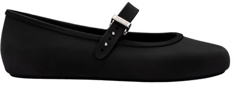 Melissa Womens Soft Ballerina Jelly Ballet Flats - Black - 3