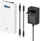 melasta 24V, 3350mAh Powerbank Batteria Esterna Ricaricabile Agli ioni di Litio, con Uscita DC da 9V, Uscita USB da 5 V, per Strisce LED, Luce a Nastro, Telecamera CCTV e Altro Ancora (con Caricatore)