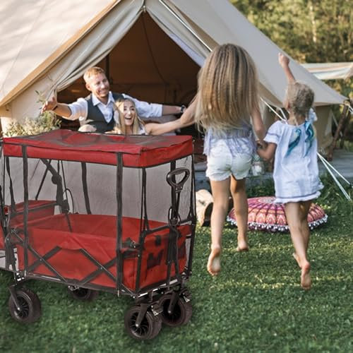 Moskitonetz Bollerwagen, Universal Insektenschutz für Bollerwagen Moskitonetz für Bollerwagens Faltbar Insektenschutz Kinderwage Bollerwagens Zubehör ReißFest Waschbar Schutz Vor Wespen 88x50x48cm