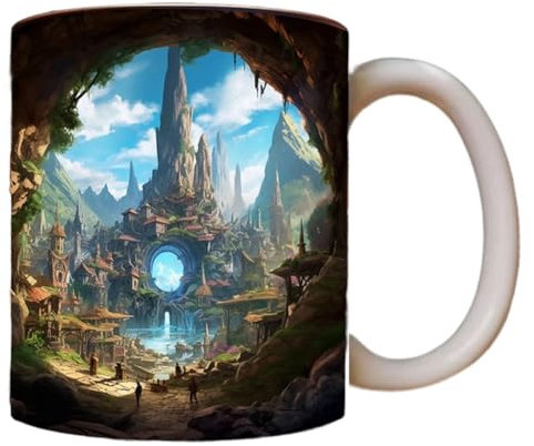 Deger 3D-Bücherregal-Tasse, 325 Ml – eine Bibliotheksregal-Tasse, Bibliotheks-Bücherregal-Tasse, Kaffeetasse für Buchliebhaber, Kreatives Raumdesign 11, Langlebig