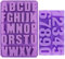 alwaiiz A-Z Silikonform Buchstaben(34x22.5x2.5cm) und 0-9 Silikonform Zahlen(23x13cm), 3D Gießform Buchstaben Set, Leicht aus der Form zu Lösen, Geeignet für Tortendekoration, Kekse und Eiswürfel
