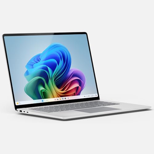 Microsoft Surface Laptop | Copilot+ PC | 15” Touchscreen | Snapdragon X Elite | 16GB RAM | 256GB SSD | Ultimo modello, 7a edizione | Windows 11 Home | Platino
