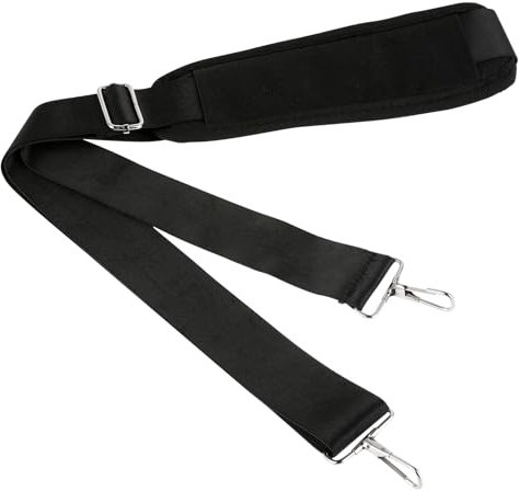 Molain Schultergurt mit Schulterpolster,59in Ersatz Verstellbarer Schultergurt,Universal Laptop Schulterriemen Bequem Schwarz Reisetasche Rucksackgurte für Gepäck Kameratasche Reisetasche Sporttaschen