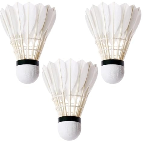 Badmintonbälle, Federbälle Badminton Outdoor, Badminton Federball, Federbälle Badminton, Stabile Entenfeder Badminton Federbälle, Badminton Bälle Für Indoor-Spiele, Training, Outdoor Sportarten