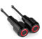 Modeer Sturzpads Für K.awasaki Z650 Ninja 650 2017~2024 Motorrad rahmen Slider Antikollisions-Fallschutz Crashpads z 650 ninja650 Zubehör (Rot)