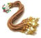 FLFWLASS Zari Thread Necklace Back Rope Dori for Silk Thread Jewellery Terracotta and Quilling Jewellery zari Thread (Golden) 12 Piece