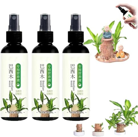 CSYBYW Fertilizzante for Piante di Legno Brasiliano,Fertilizzante Liquido Lucky Bamboo,Fertilizzante for Piante da Interno di Legno Brasiliano,Soluzione nutritiva Speciale for Fioriture(3pcs)