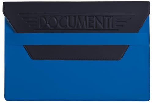 PAIF Portadocumenti per Auto e Moto in Tam, Chiusura con pattina cm 18,3x13 (Blu)