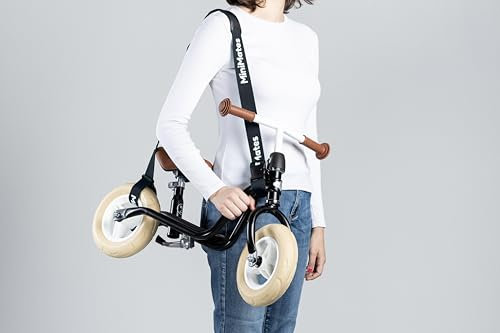 Tragegurt für Laufräder - Scooter | Praktischer Schultergurt für Laufräder, Leicht und Verstellbar | Bequemes Tragen von Laufrädern - Robustes Material - Perfekt für unterwegs | Ideal auch für Ski