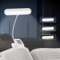 LQWELL® 1x Leselampe Buch Klemme im Bett, USB Wiederaufladbare Leselicht mit 3 Farbtemperaturen, 10 Helligkeitsstufen & Stufenloses Dimmen, 360° Flexibel Buchlampe für Kinder, Buchliebhaber, Weiss