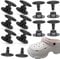 16 Pcs Plastic Rivets, Rivets, Black Rivets Replacement Rivets Button for Beach Shoe Button Repair Replacement Rivet Replacement Parts for Clog Shoe Strap Repair (Black)