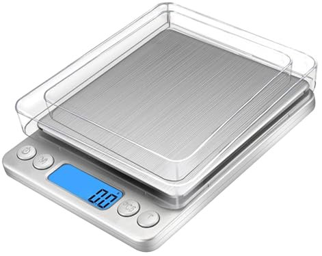 Bilancia da cucina digitale - Bilancia per alimenti con ricarica USB, Bilancia per alimenti con bilancia digitale | Bilancia per conteggio dei carati ad alta precisione da 3 kg, bilancia per alimenti
