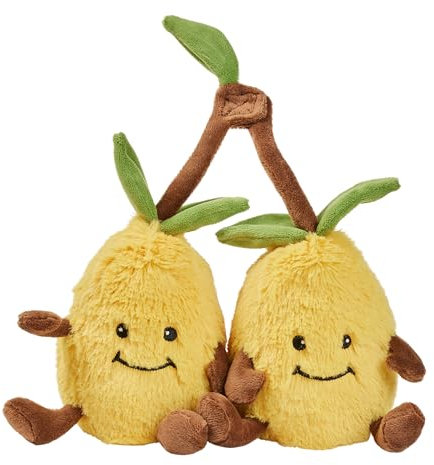 Warmies Peluche Citron Câlin Sac de Blé Micro-ondable avec Parfum de Lavande Française, Coussin Chauffant Doux et Câlin Convient aux Adultes et aux Enfants