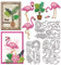GLOBLELAND Tropischer Flamingo Stanzer Metall Blumenblätter Stanzungen Hibiskus Topf Stanz Und Prägevorlagen Für Scrapbooking Basteln Papierkartenherstellung