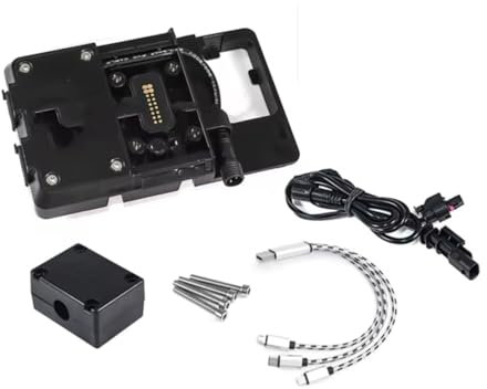 Porta Cellulare Moto Per BMW GS 1200 1250 R1250GS LC Adventure Caricabatterie Wireless USB Supporto Di Navigazione Supporto Telefono Cellulare 12MM Supporto Telefono Moto(Wireless charging)