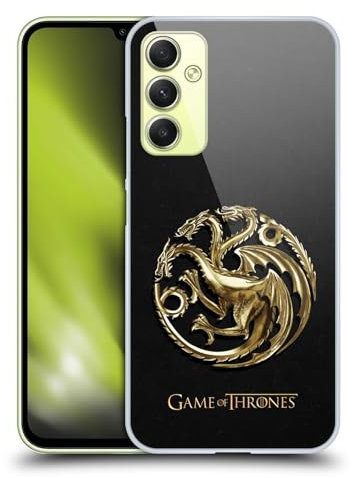 Head Case Designs Offizielle HBO Game of Thrones Gold Targaryen Embossed Sigils Harte Rueckseiten Handyhülle Hülle Huelle kompatibel mit Samsung Galaxy A34 5G