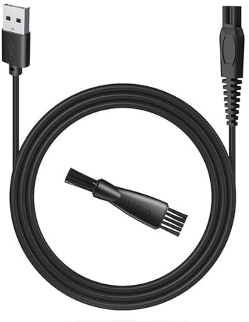 Beard Club Trimmer Charger for Beard Club PT45 Charger and BT-ZERO Body Trimmer, 1 Cleaning Brush, 3.3ft Power Cord