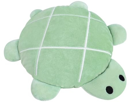 Turtle Microwavable Unscented Heating Pad for Period Cramp Relief Menstruation Birthday Day Gifts for Mom Women Girlfriend Teens - Cute Turtle Plush Heated Stuffed Animal (Green)-8”