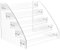 Vocdikficy Porta CD A 5 Ripiani, Organizer Trasparenti per CD, Espositore per CD Che Contiene Fino A 30 Custodie Standard per Dvd per L'Archiviazione di Supporti Multimediali