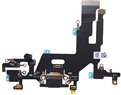TY BETTERY® Charging Port Flex cable compatible with iPhone 11 - Dock Connector + flex cabler - black