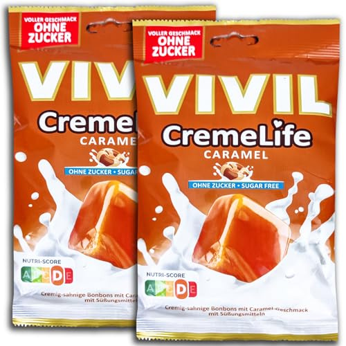 2 er Pack Vivil CremeLife Caramel ohne Zucker 2 x 90 g (2)