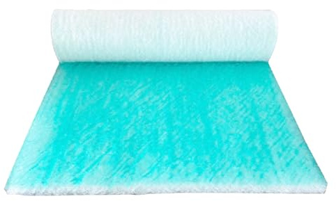 Farbspritzkabine Abgasfilterrolle Glasfasermatte 6 cm Dicke Lackierkabinenfilter 1 Rolle 0.75m x 14m Bodenfilter Fängt Schmutzpartikel auf für Lackierereibeatmung und Staubfilter(Size:0.8M x 20M)