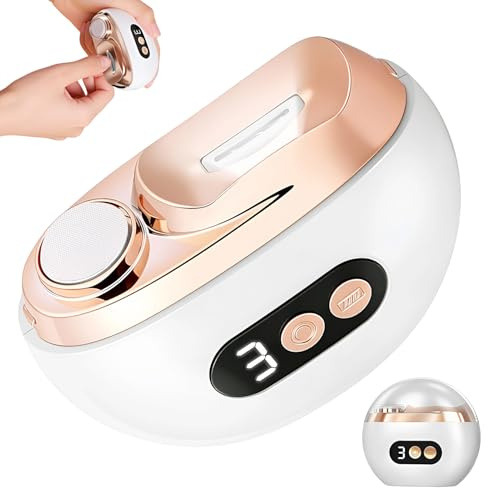 2026 Coupe-Ongles Électrique pour Pieds et Main 2 en 1 avec 3 Vitesses Portable lime a ongle electrique avec Lumière LED,bac récupérateur intégré, USB-C rechargeable, pour bébé, adulte, senior
