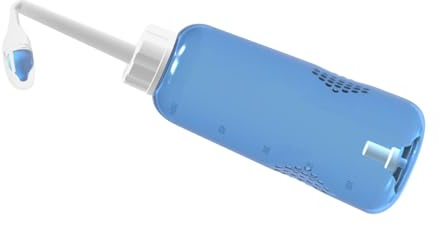 HOOTNEE Irrigator Use Nasal Cleaning 500ml Plastic Bottle Control with Two Nozzles Upside down One-button Creative Appearance for Adults and Children for Home