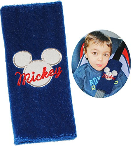 alles-meine.de GmbH Gurtschoner/Gurtpolster - Mickey Maus - Gurtschutz - für Sicherheitsgurt als Gurt Polster - für Auto/Kindersitz - Schoner Autositz - Kinder Jungen - M..