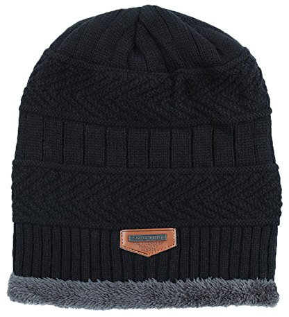 GITVIENAR Herren Wintermütze sportlich-Elegantes Flechtmuster mit weichem Fleecefutter Mütze Slouch Beanie Wurm Winter warm gefütterte