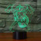 Jinson well 3D feuerwehr maske Lampe optische Illusion Nachtlicht, 7 Farbwechsel Touch Switch Tisch Schreibtisch Dekoration Lampen perfekte mit Acryl Flat ABS Base USB Spielzeug