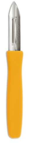 Arcos Serie Gadgets - Cuchillo Mondador Pelapatatas - Hoja de Acero Inoxidable de 60 mm - Mango de Polipropileno Color naranja