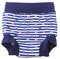 Baby Kind Schwimmen Briefs Abdeckung Windel mit hohen Taille Bauchschutz Badeshorts (Marine Streifen, 3-5 Jahre)