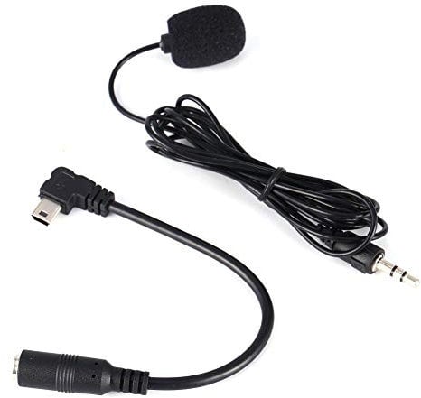 Mavis Laven External Microphone Clip on Mic with Adapter Cable, Camera Microphone for Action Cameras Compatible with GoPro Hero4 3/3+