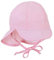 Sterntaler Schirmmütze Nacken Basic - Mädchen Baby- und Kinder Mütze mit Nackenschutz, Ohrenklappen und Bindeband - UV-Schutz 50+ Hut aus Popeline (Bio) - Sommer Kopfbedeckung - puderrosa, Größe 39