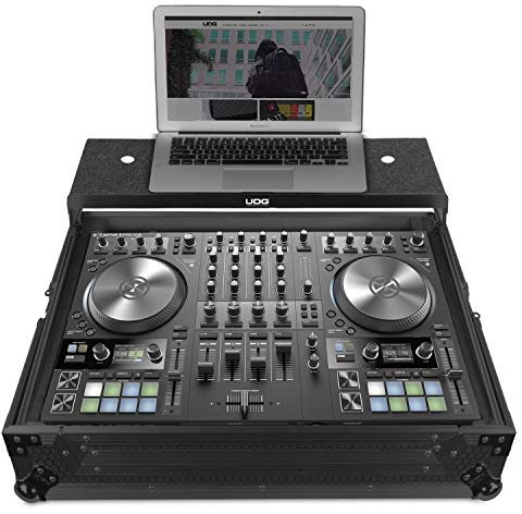 UDG Ultimate Flight Case NI Traktor Kontrol S4 MK3 Black Plus (Laptop Shelf)
