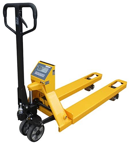 LiftMate Pallet Truck with Scales (560x1150mm Forks) for Euro Pallets, Pump Truck with Weighing Scale, 2200kg Capacity Pallet Jack